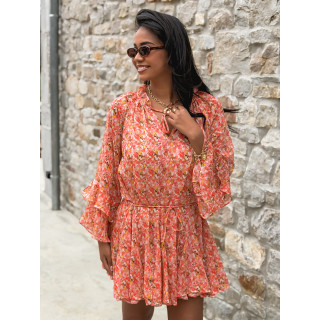 Robe à motifs Tysia - Orange