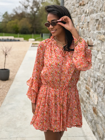 Robe à motifs Tysia - Orange
