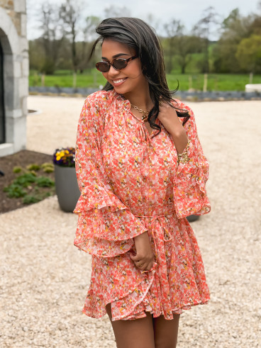 Robe à motifs Tysia - Orange