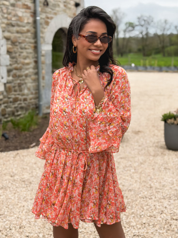 Robe à motifs Tysia - Orange