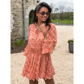 Robe à motifs Tysia - Orange