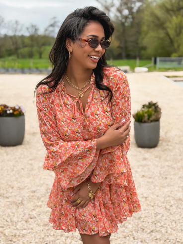 Robe à motifs Tysia - Orange