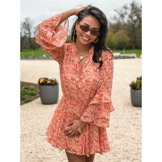 Robe à motifs Tysia - Orange