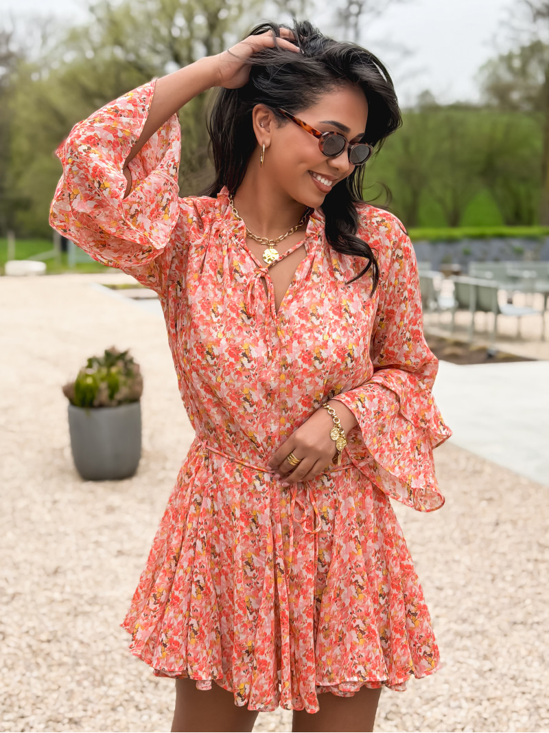 Robe à motifs Tysia - Orange