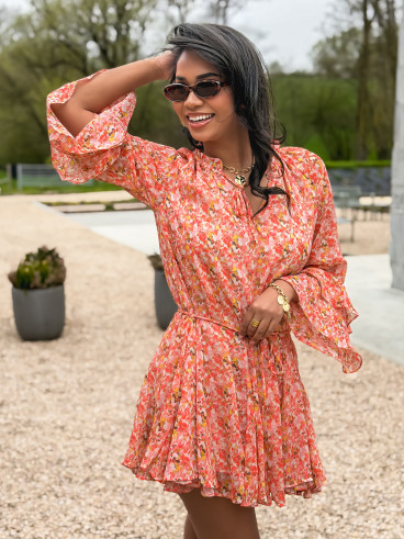 Robe à motifs Tysia - Orange