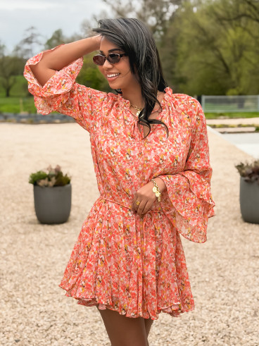 Robe à motifs Tysia - Orange