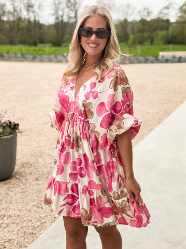 Robe à motifs Bali - Rose Robe à motifs Bali - Rose