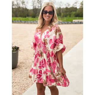 Robe à motifs Bali - Rose