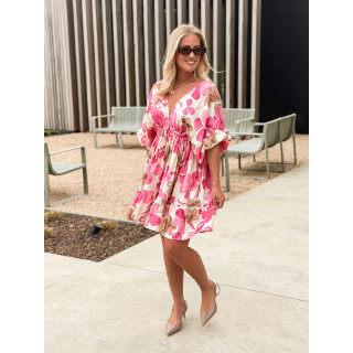 Robe à motifs Bali - Rose