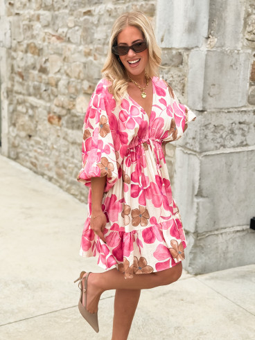 Robe à motifs Bali - Rose Robe à motifs Bali - Rose