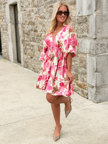 Robe à motifs Bali - Rose Robe à motifs Bali - Rose