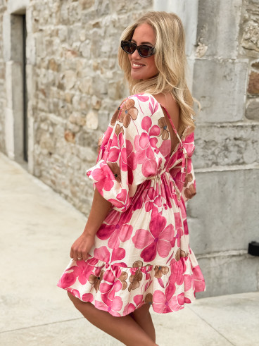 Robe à motifs Bali - Rose Robe à motifs Bali - Rose