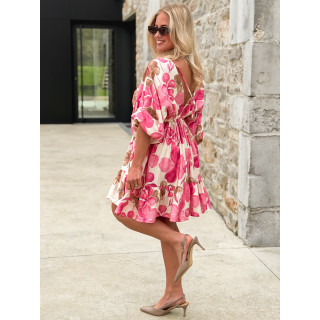 Robe à motifs Bali - Rose