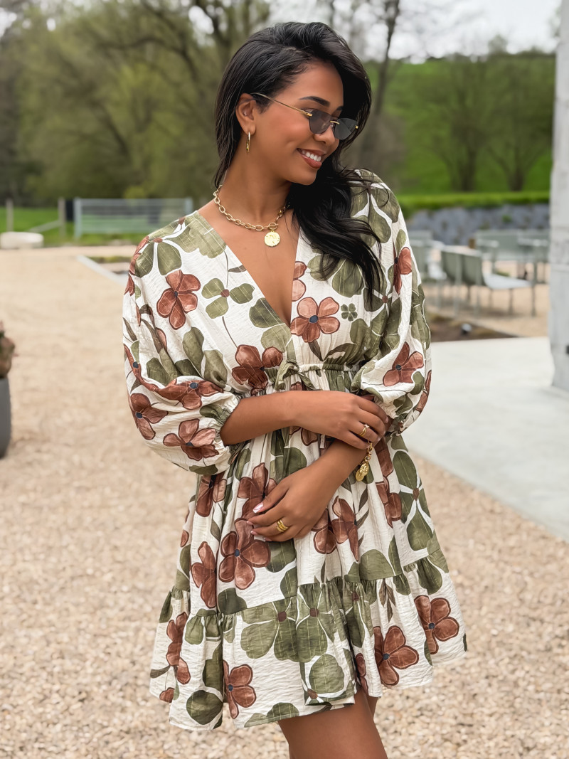 Robe à motifs Bali - Vert