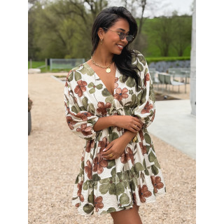 Robe à motifs Bali - Vert