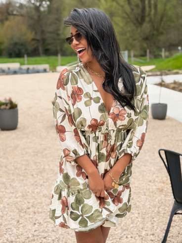 Robe à motifs Bali - Vert Robe à motifs Bali - Vert