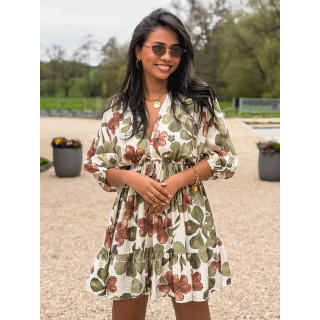 Robe à motifs Bali - Vert