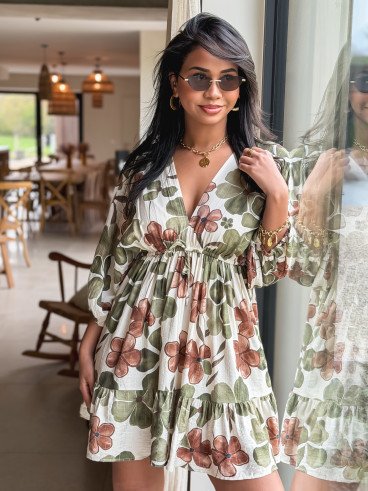 Robe à motifs Bali - Vert Robe à motifs Bali - Vert