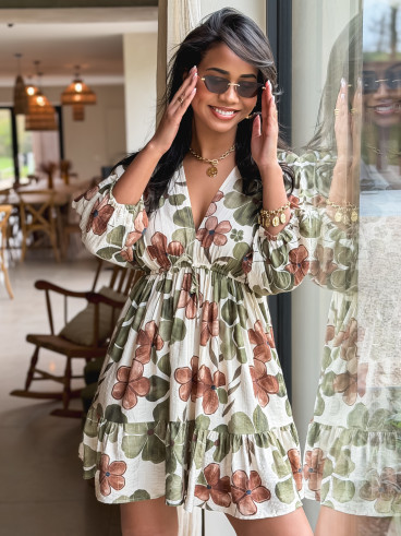 Robe à motifs Bali - Vert Robe à motifs Bali - Vert