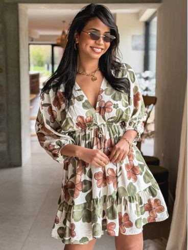 Robe à motifs Bali - Vert Robe à motifs Bali - Vert