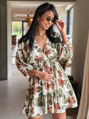 Robe à motifs Bali - Vert Robe à motifs Bali - Vert