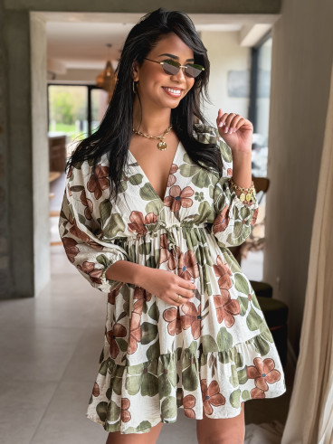 Robe à motifs Bali - Vert Robe à motifs Bali - Vert