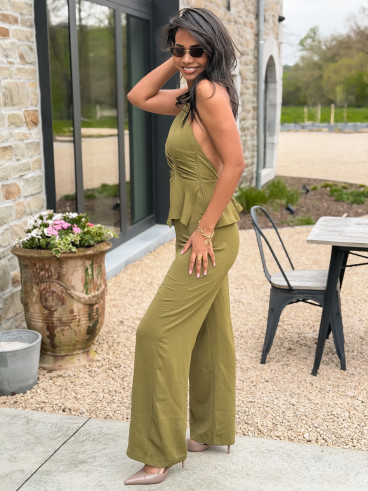 Combinaison pantalon Jalyne - Kaki Combinaison pantalon Jalyne - Kaki