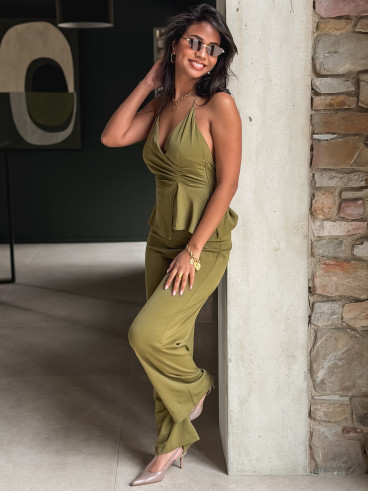 Combinaison pantalon Jalyne - Kaki Combinaison pantalon Jalyne - Kaki