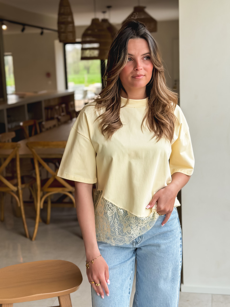 T-shirt Serya - Jaune clair