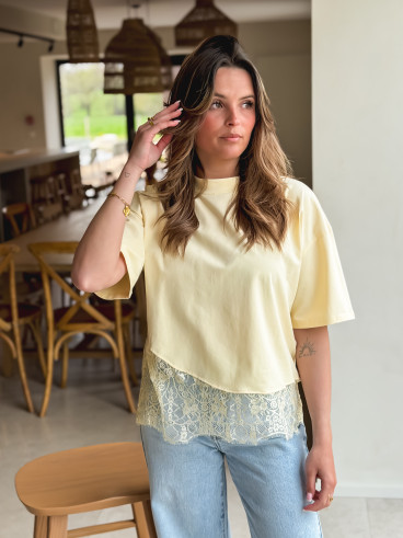T-shirt Serya - Jaune clair
