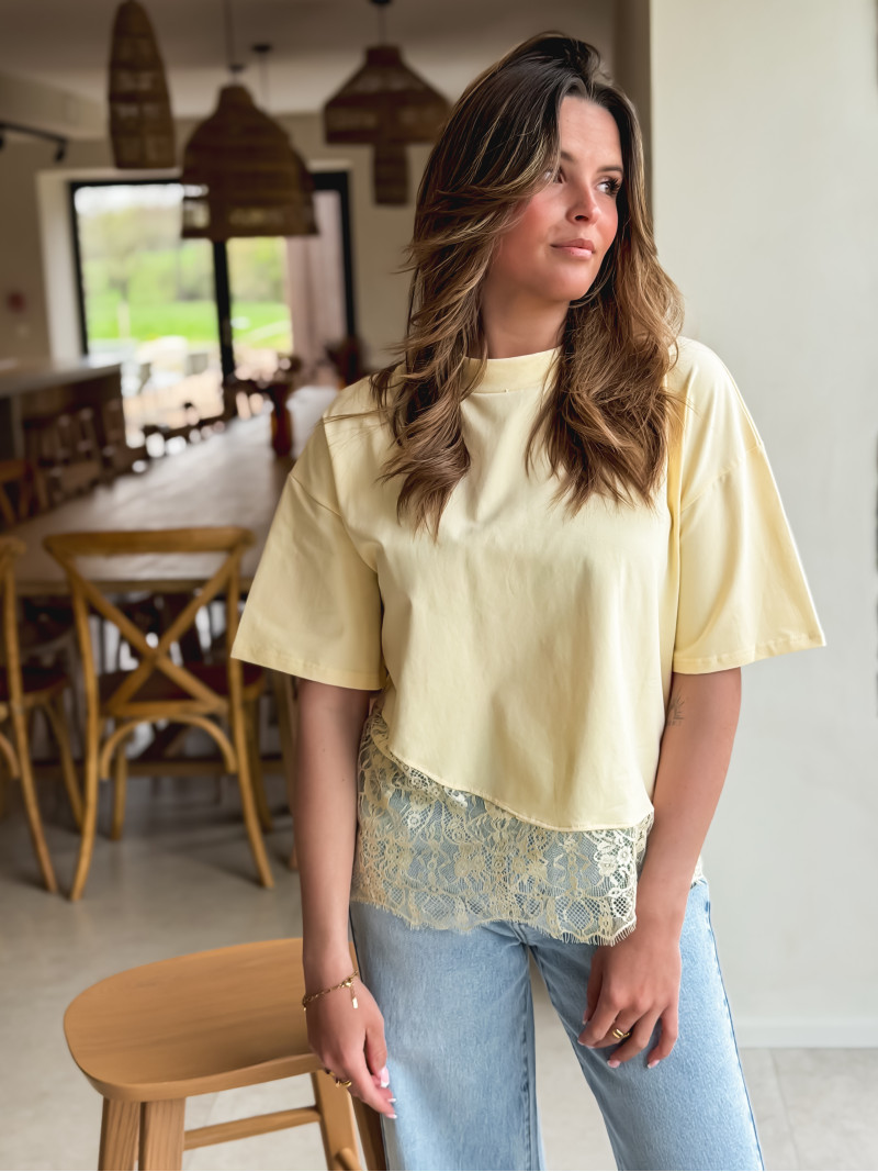 T-shirt Serya - Jaune clair