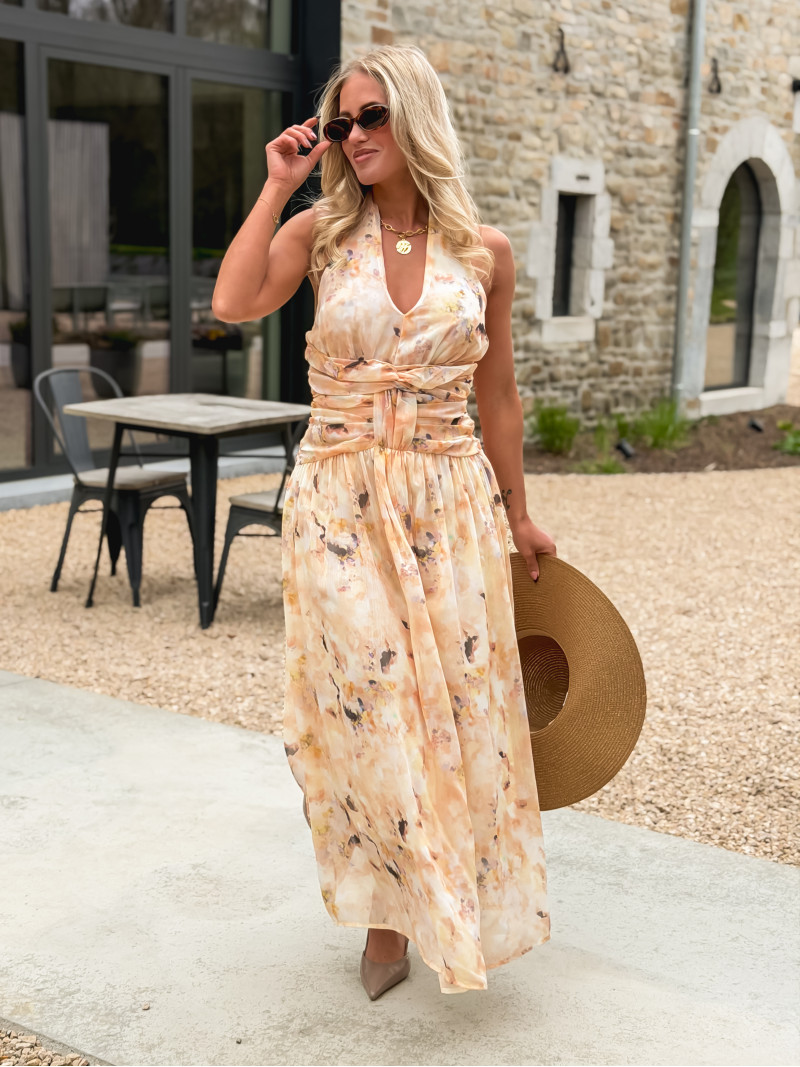 Robe longue Norella - Jaune