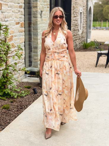 Robe longue Norella - Jaune