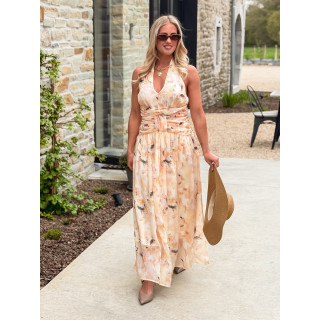 Robe longue Norella - Jaune