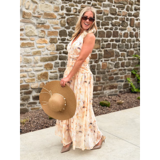 Robe longue Norella - Jaune