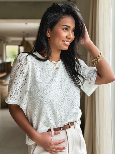 Blouse Florence - Blanc
