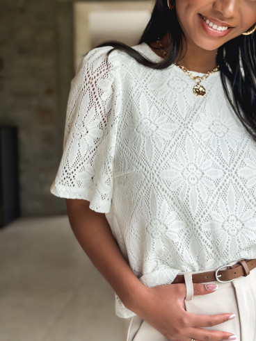 Blouse Florence - Blanc