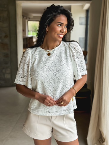 Blouse Florence - Blanc
