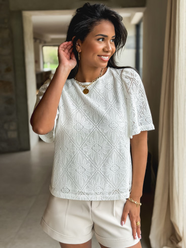 Blouse Florence - Blanc
