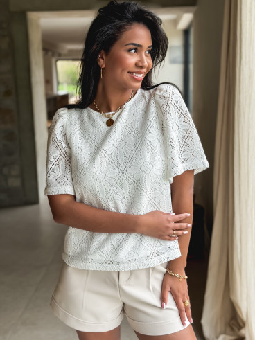 Blouse Florence - Blanc