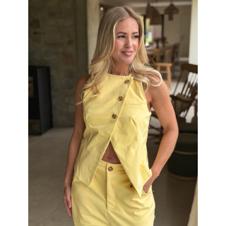 Gilet sans manches Lilianne - Jaune