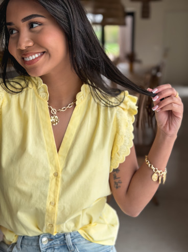 Chemisier sans manches Prague - Jaune