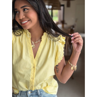 Chemisier sans manches Prague - Jaune
