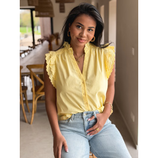 Chemisier sans manches Prague - Jaune
