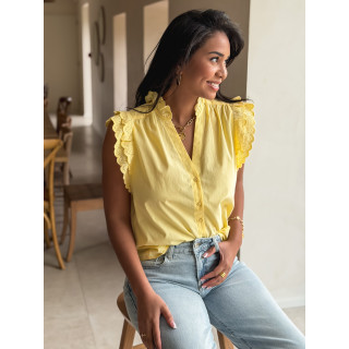 Chemisier sans manches Prague - Jaune
