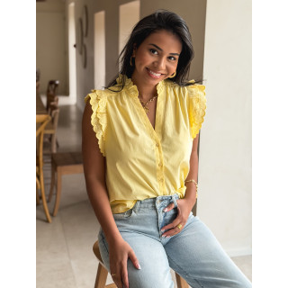 Chemisier sans manches Prague - Jaune