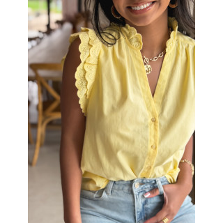 Chemisier sans manches Prague - Jaune