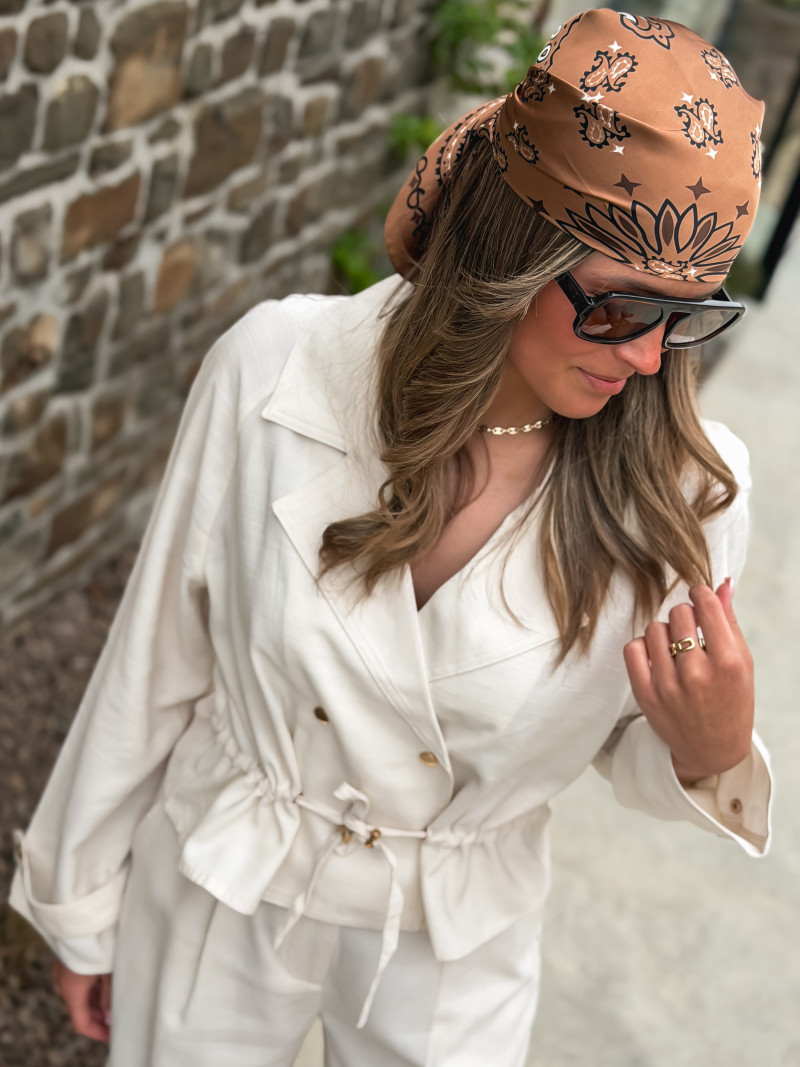 Foulard Melinda - Chocolat