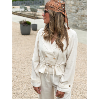 Foulard Melinda - Chocolat