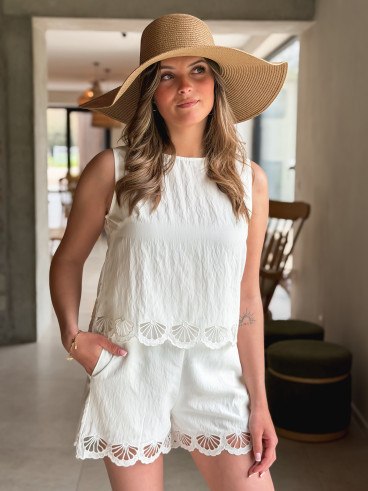 Blouse Nelsie - Ecru